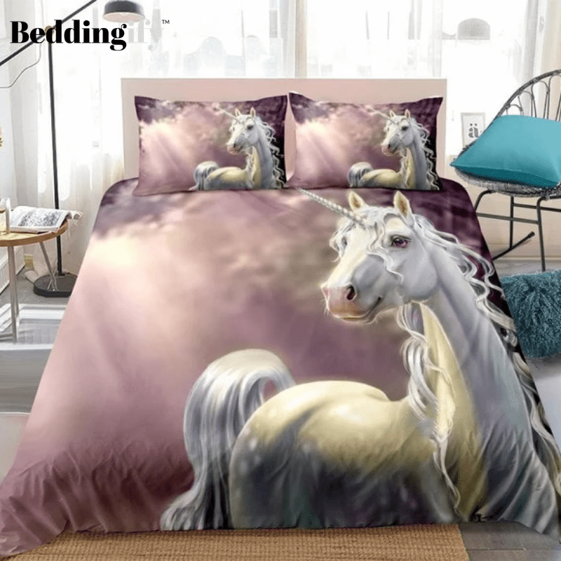 Pink Unicorn Life-like Bedding Set - Beddingify
