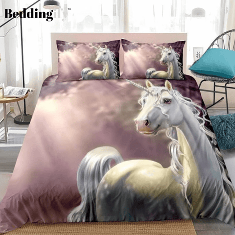 Image of Pink Unicorn Life-like Bedding Set - Beddingify