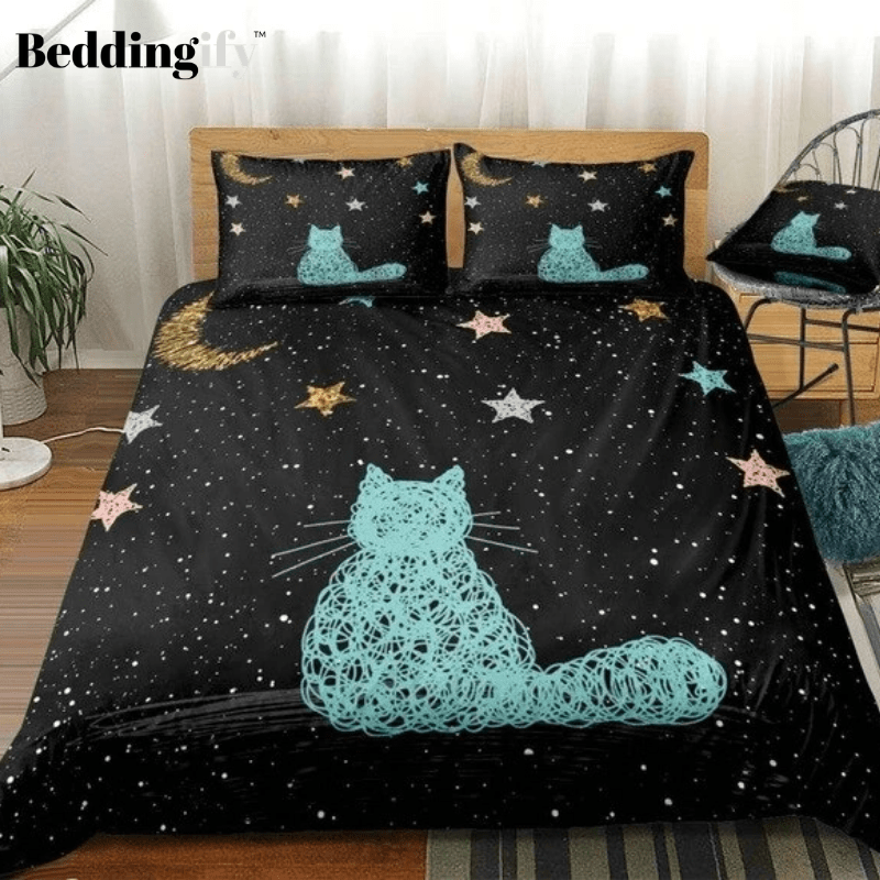 Galaxy Cat Bedding Set - Beddingify