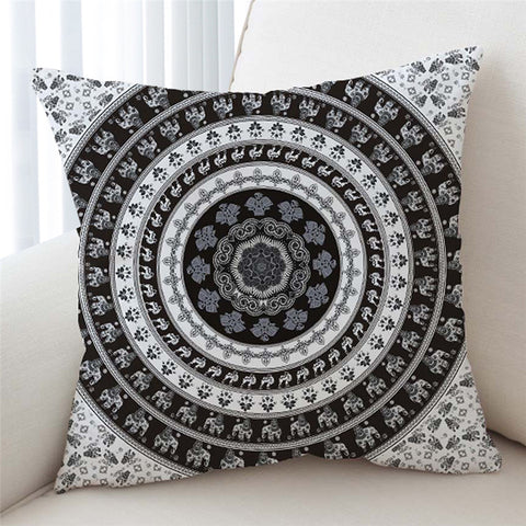 Image of Ancient Drum Patterns Cushion Cover - Beddingify