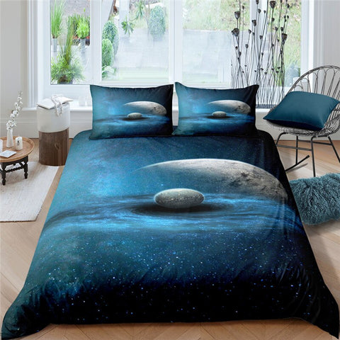 Image of Moon Galaxy Bedding Set