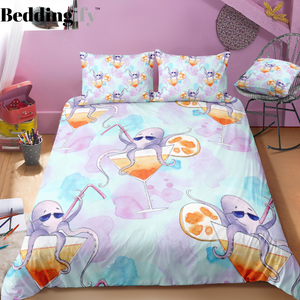 Funny Octopus Bedding Set - Beddingify