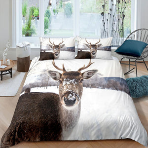 Snow Deer Bedding Set