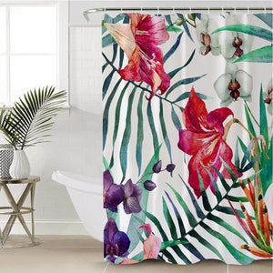 Macroshot Garden Shower Curtain