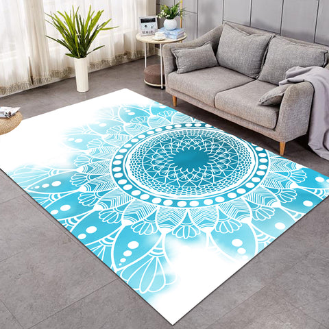 Image of Turquoise Mandala SW1107 Rug