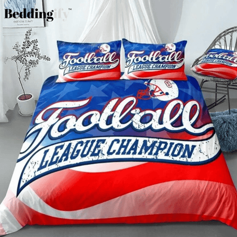 Image of American Football Champion League Comforter Set - Beddingify