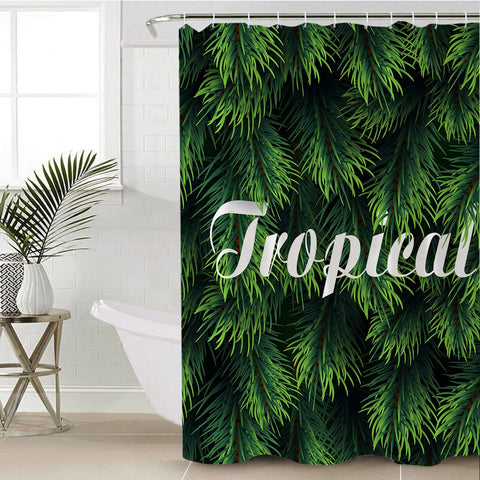 Image of Tropical Shower Curtain