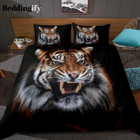 3D Printed Tiger Bedding Set - Beddingify
