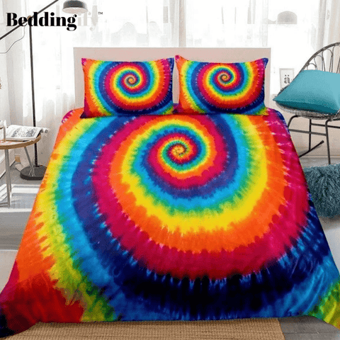 Image of Tie-dyed Circle Bedding Set - Beddingify