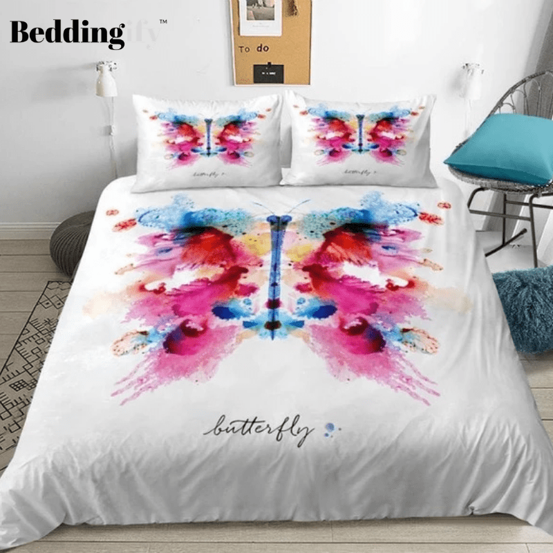 Colored Butterfly Bedding Set - Beddingify