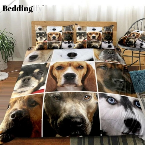 Image of Collage of Dog Bedding Set - Beddingify