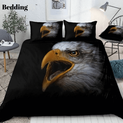 Image of American Bald Eagle Comforter Set - Beddingify