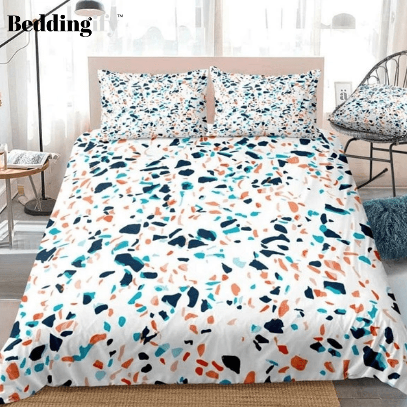 Irregular Stone Colorful Marble Bedding Set - Beddingify