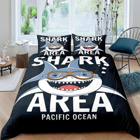 Image of Shark Area - Pacific Ocean Bedding Set