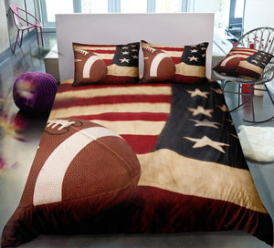 American Football Flag Bedding Set - Beddingify