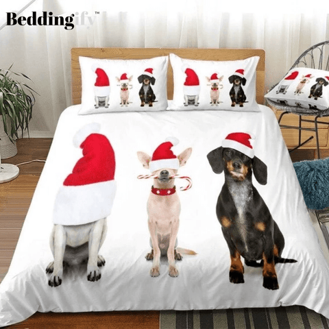 Image of Christmas Dog Comforter Set - Beddingify