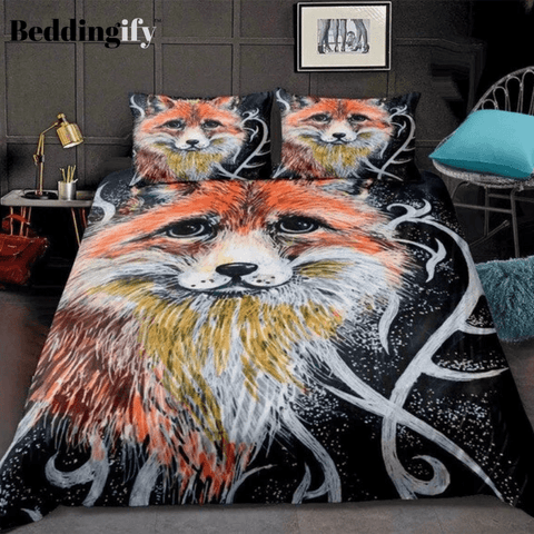 Image of 3D Lifelike Fox Pattern Bedding Set - Beddingify
