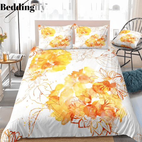 Image of Tie Dye Sunflower Bedding Set - Beddingify