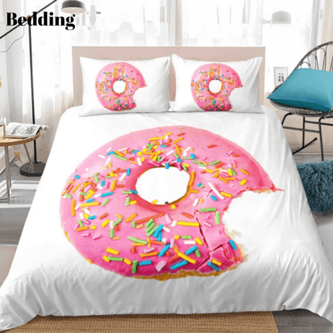 Image of Pink Donut Bedding Set - Beddingify