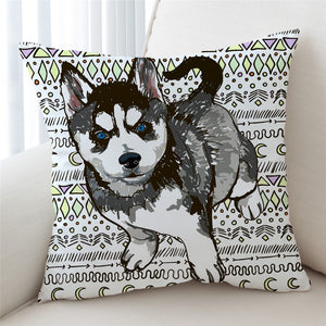 Pencil Husky Cub Cushion Cover - Beddingify