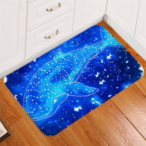 Image of Blue Cetus Constellation Door Mat