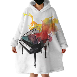 Piano SWLF0988 Hoodie Wearable Blanket