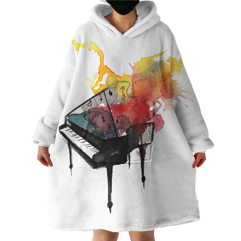 Image of Piano SWLF0988 Hoodie Wearable Blanket