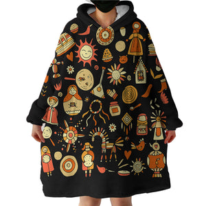 Slav Icons SWLF2867 Hoodie Wearable Blanket