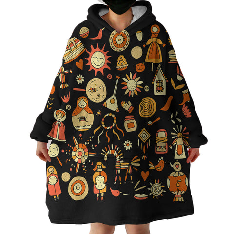 Image of Slav Icons SWLF2867 Hoodie Wearable Blanket