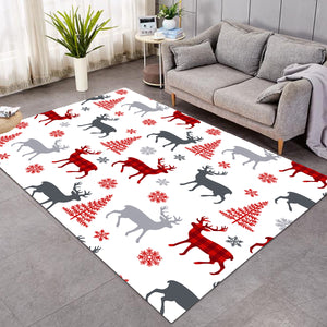 Christmas Themed Snow SW1641 Rug