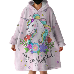 Magical Unicorn SWLF2048 Hoodie Wearable Blanket