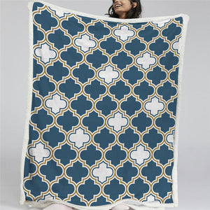 Europe Pattern Sherpa Fleece Blanket