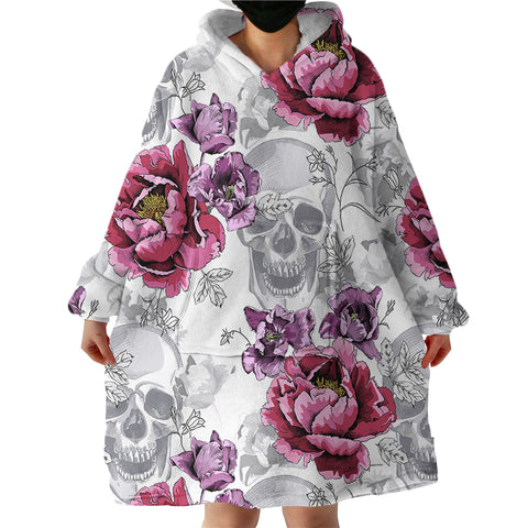 Image of Skulls SWLF0527 Hoodie Wearable Blanket