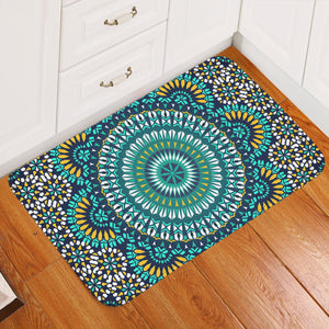 Kaleidoscope Aqua Door Mat