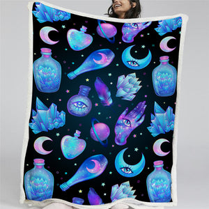 Witchcraft Sherpa Fleece Blanket