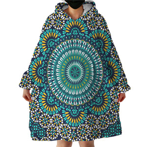 Concentric Patterns SWLF1532 Hoodie Wearable Blanket