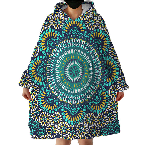 Image of Concentric Patterns SWLF1532 Hoodie Wearable Blanket