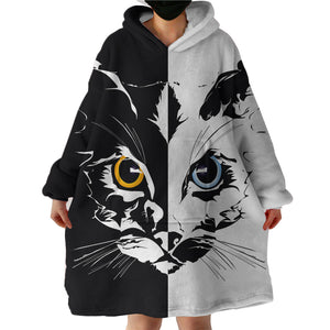 Half Cat SWLF2405 Hoodie Wearable Blanket