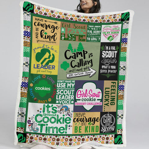 Image of Girl Scout Fleece Blanket SWMT9753