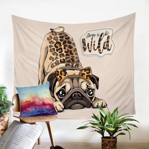 Image of Wild Pug SW0762 Tapestry