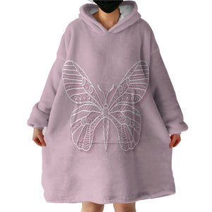 Invisible Butterfly SWLF2002 Hoodie Wearable Blanket