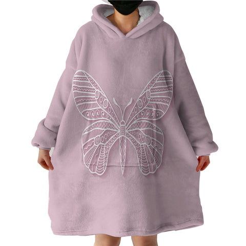 Image of Invisible Butterfly SWLF2002 Hoodie Wearable Blanket