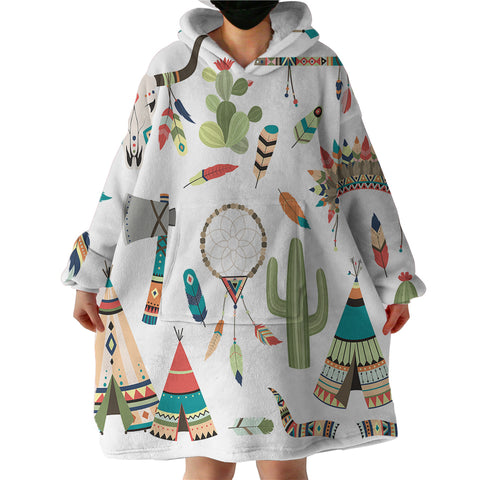 Image of Tribal Themed SWLF2849 Hoodie Wearable Blanket