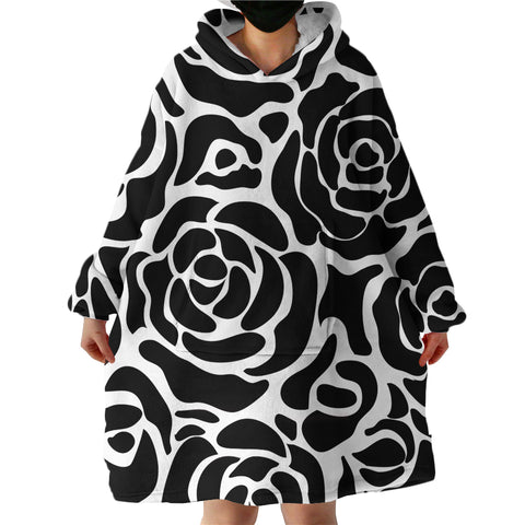 Image of Rose Patterns SWLF1377 Hoodie Wearable Blanket