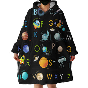 Space Themed SWLF0509 Hoodie Wearable Blanket