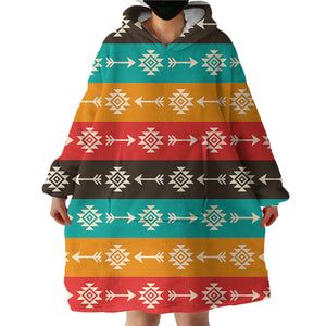 Aztec Themed SWLF0301 Hoodie Wearable Blanket