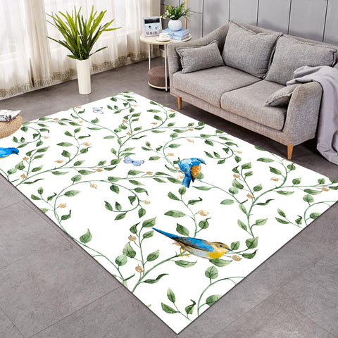 Image of Blue Birds Branches SW0759 Rug