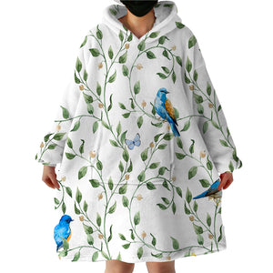 Birds & Branches SWLF0759 Hoodie Wearable Blanket