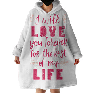 Love Quote SWLF3021 Hoodie Wearable Blanket