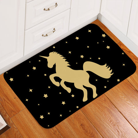 Image of Prancing Unicorn Starry Door Mat